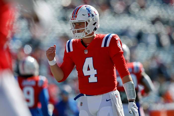 New England Patriots QB Bailey Zappe